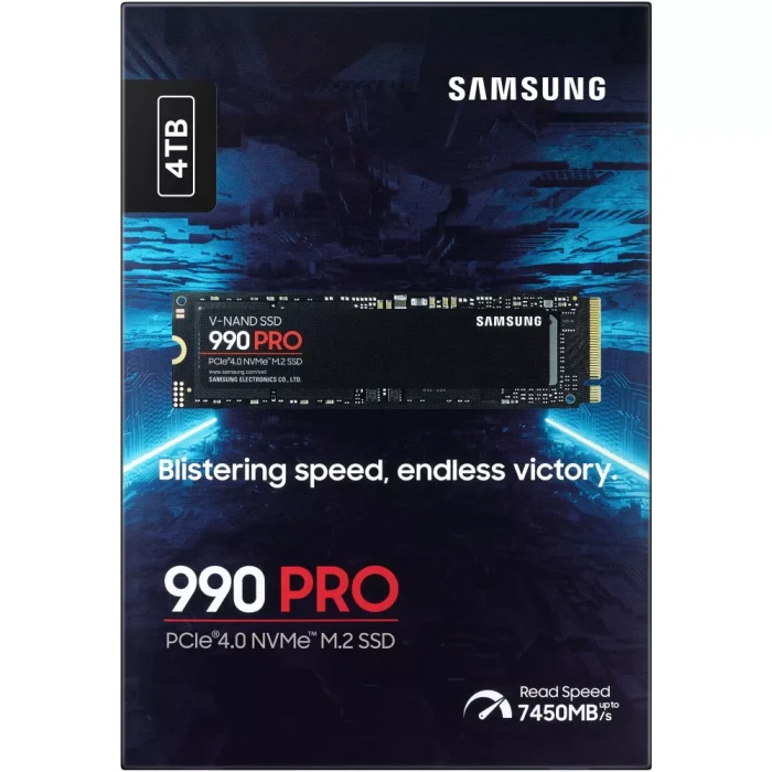 Samsung 990 PRO 2280 PCIe 4.0 NVMe 4TB M.2 SSD - New