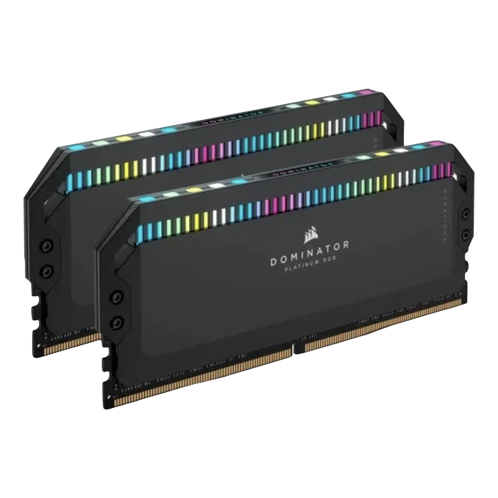corsair.001 CORSAIR DOMINATOR® PLATINUM RGB 64GB (2x32GB) DDR5 DRAM 5200MT/s CL40 Memory Kit - New