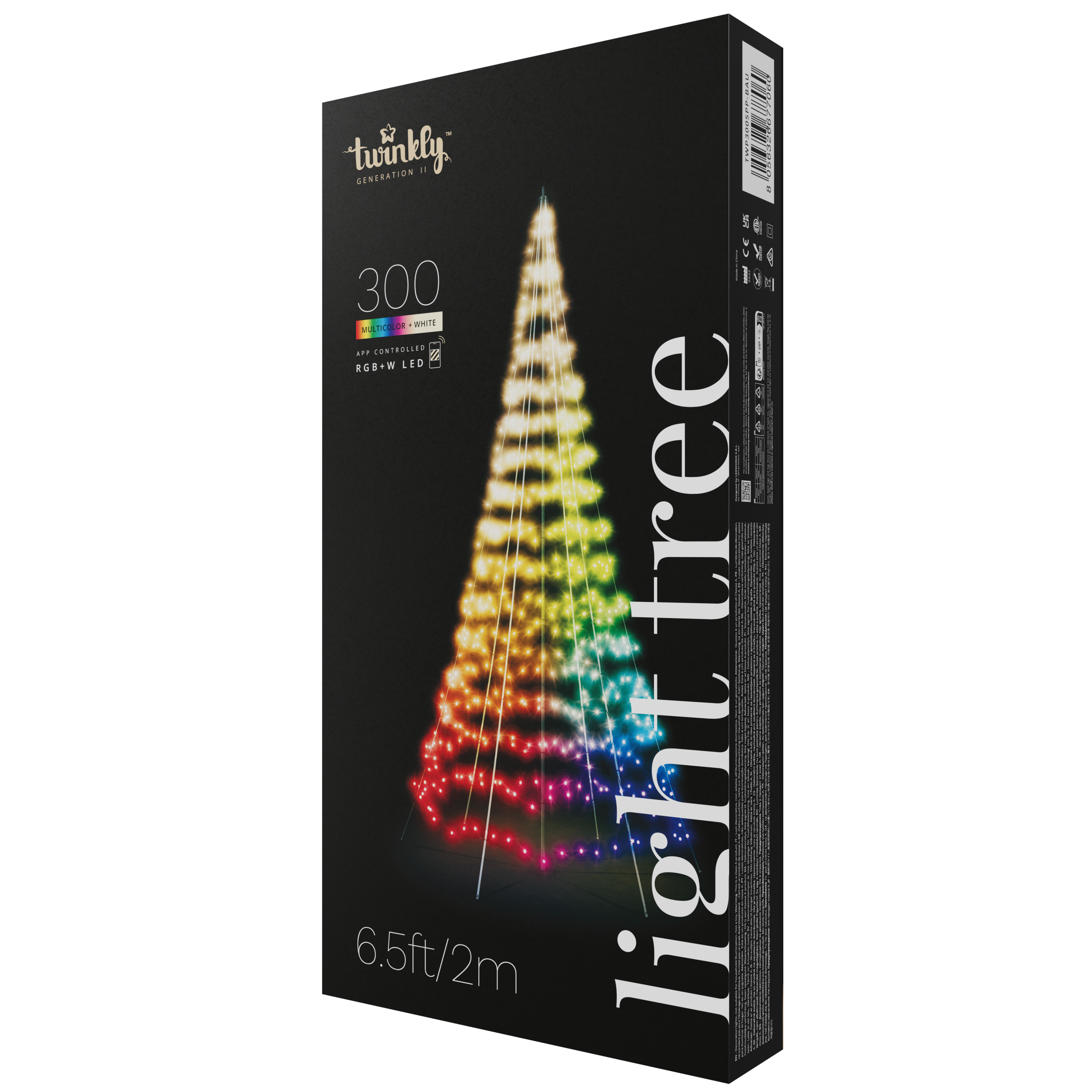 TWP300SPP_Packaging_2023 Twinkly | Light Tree 3D | 300-LED | 2M X 1M