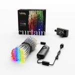 Twinkly | Curtain 210-LED Multicolor | 2.1M X 1.5M | Translucent Wire