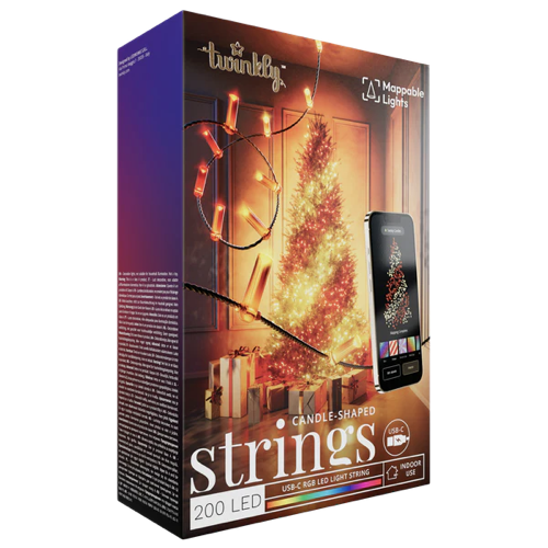 candle 200.001 Twinkly Strings USB-C Candles 200-Led Clear Wire – New