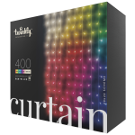Twinkly | Curtain 400-LED Multicolor | 3M X 2M | Translucent Wire