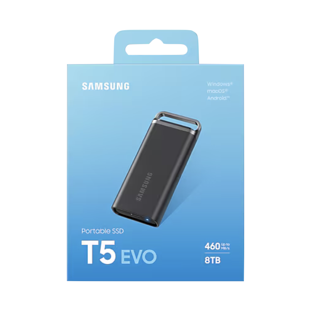T5 8TB.001 Samsung T5 EVO Portable SSD | 8TB - New