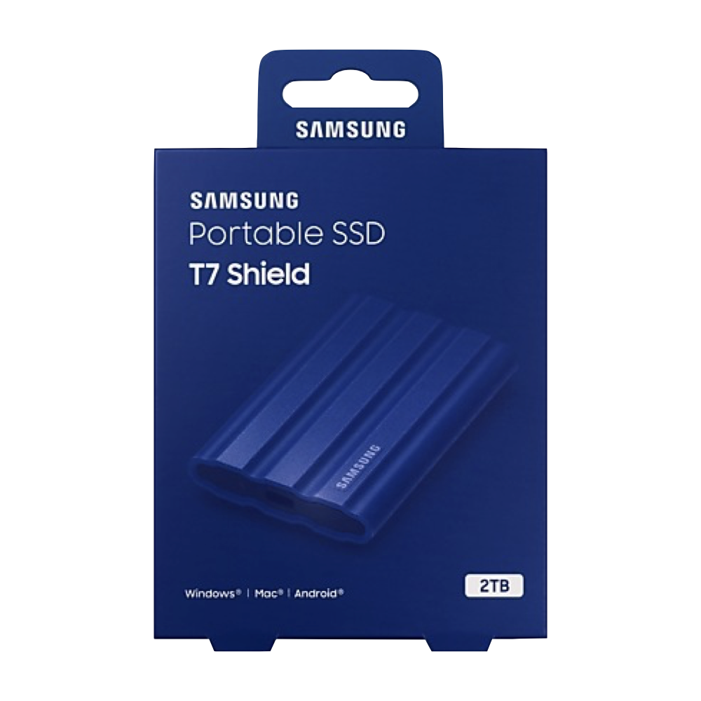 t7 shield.001 Samsung T7 Shield Portable SSD | IP65 Water & Dust Resistant | 2TB - New
