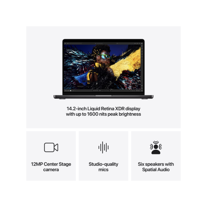Apple MacBook Pro 14-Inch M4 Pro | 12-Core CPU 16-Core GPU | 24GB Unified RAM | 512GB SSD | Space Black - New
