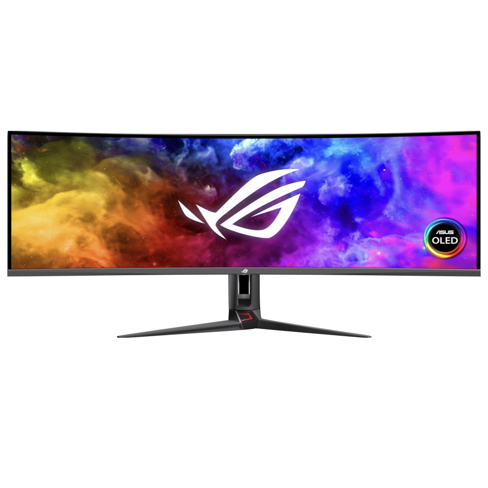 ASUS PG49WCD .001 ASUS ROG Swift OLED PG49WCD 49″ DQHD(5120×1440) 144Hz 0.03ms QD-OLED FreeSync Premium Pro 1800R Curved Gaming Monitor – New
