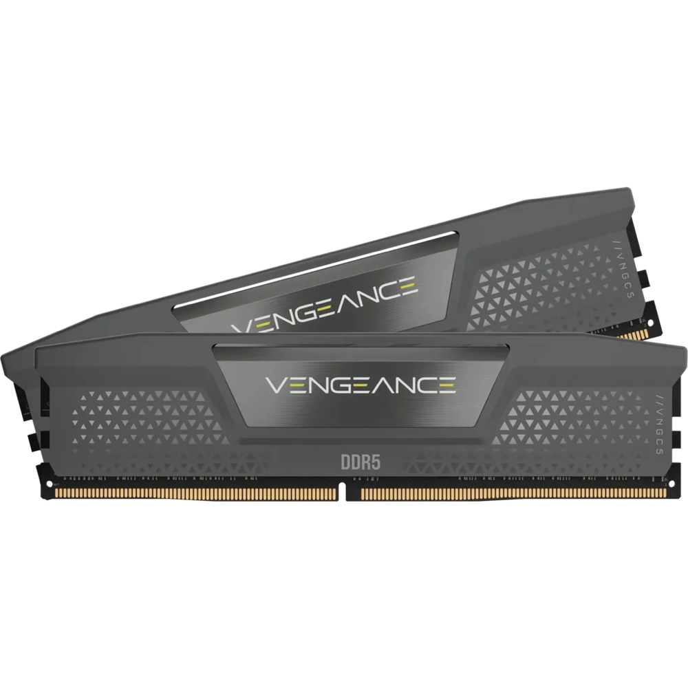 CMK32GX5M2B5200Z40.002 Corsair Vengeance 32GB (2x16GB) DDR5 DRAM 5200MT/s C40 AMD EXPO Memory Kit, 32 GB, 2 x 16 GB, DDR5, 5200 MHz, 288-pin DIMM, Grey – New