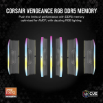 Corsair Vengeance RGB CMH32GX5M2E6000Z36, 32 GB, 2 x 16 GB, DDR5, 6000 MHz, 288-pin DIMM - New - Image 3