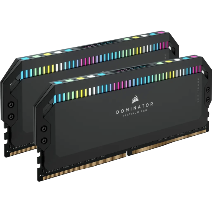 Corsair DOMINATOR® PLATINUM RGB 64GB (2x32GB) DDR5 DRAM 5600MT/s CL40 AMD EXPO & Intel XMP Memory Kit — Black