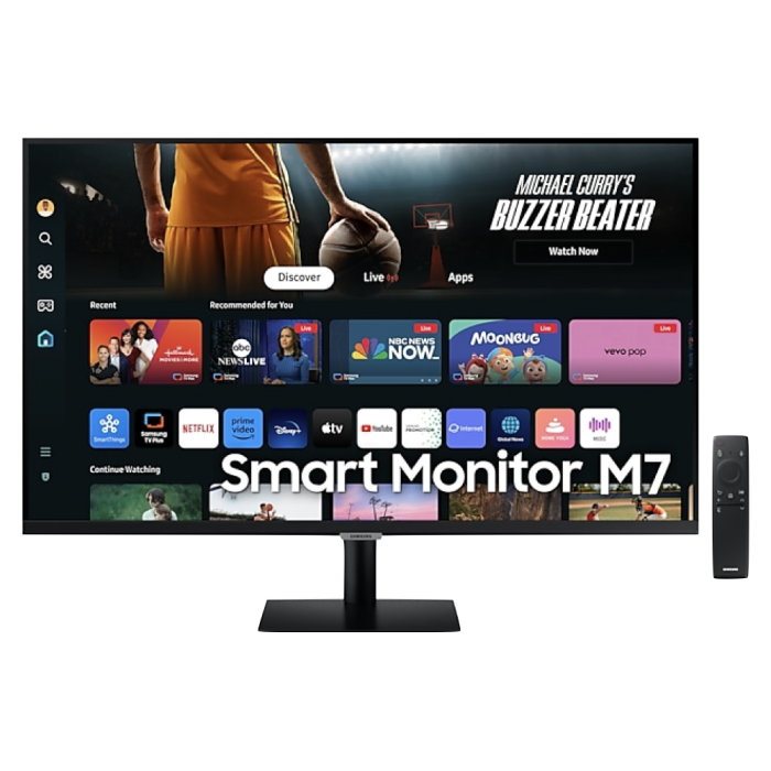 Samsung 32″ Smart Monitor M70D UHD, USB-C with Speakers & Remote – New