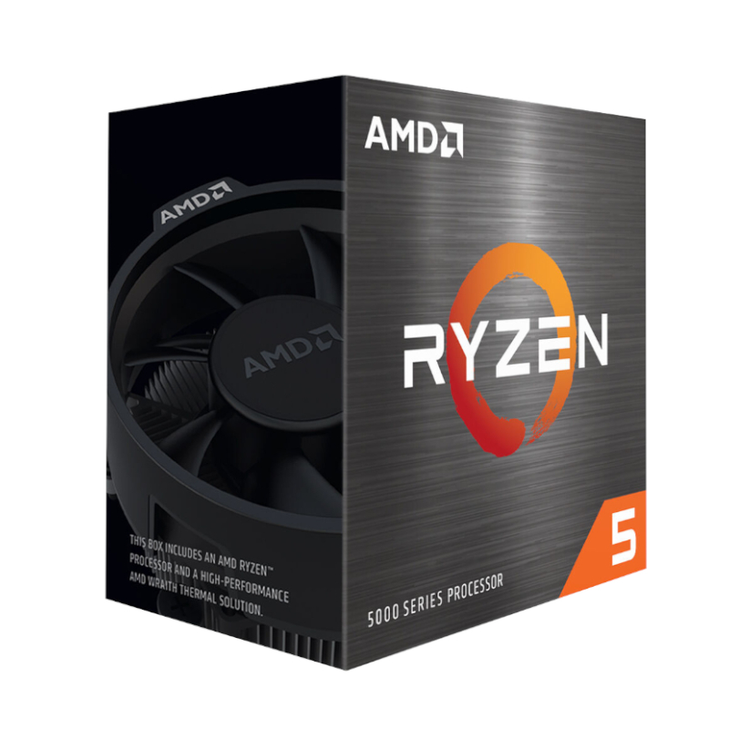 100-100000457BOX_wr_01 AMD Ryzen 5 5500 | 6-Core / 12-Thread | 3.6GHz Base / 4.2GHz Boost | AM4 Socket | 65W TDP – New