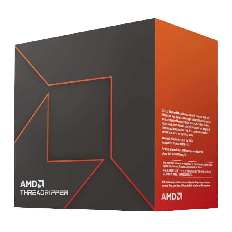 100-100001352WOF_wr_01a AMD Ryzen Threadripper 7960WX | 24-Core 4.2GHz | 48 Threads | 128MB L3 Cache | sTR5 Socket – New