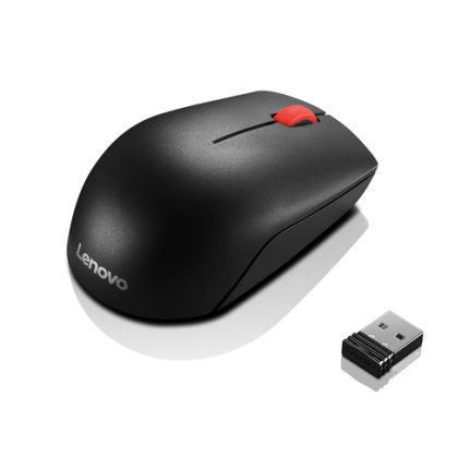 Lenovo Essential Compact Wireless Mouse | 2.4GHz Wireless | Compact Design | 1000 DPI | USB Nano Receiver – New