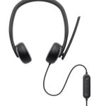 Dell Wired Headset WH3024 | On-Ear | AI Beam Forming Mic | USB | Teams & Zoom Certified – New