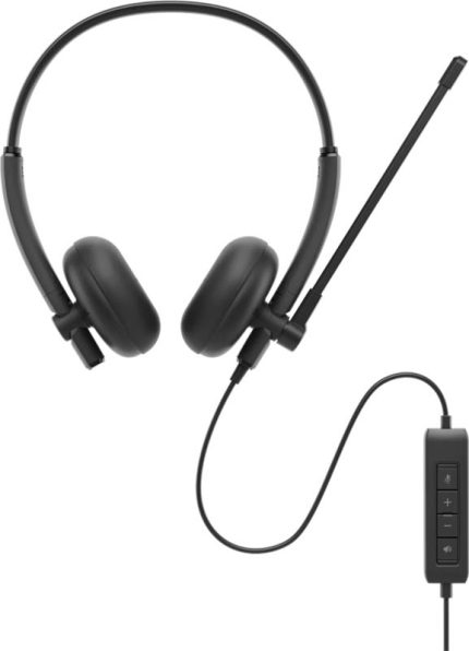 Dell WH125 Wired Headset | Wired | Noise-Isolating | Flexible Mic | 3.5mm Jack – New
