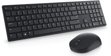 Dell KM5221W Pro | Wireless Keyboard & Mouse Combo | QWERTY Layout | USB Receiver – New