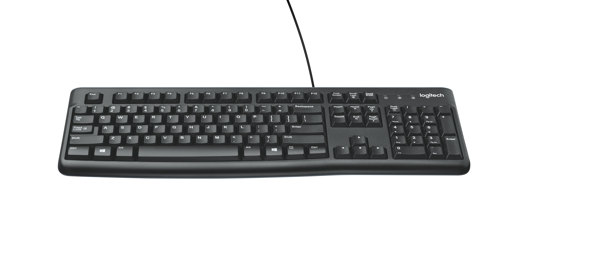 920-002508_default Logitech K120 | Full-Size Wired Keyboard | Quiet Low-Profile Keys | Spill-Resistant | USB Plug-and-Play – New