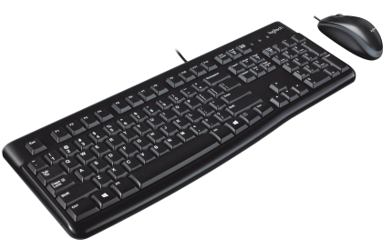 Logitech MK120 Wired Desktop Combo – Black