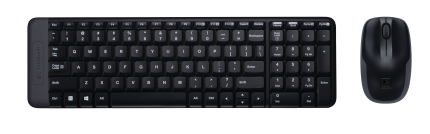 Logitech MK220 Wireless Keyboard and Mouse – Combo – Black