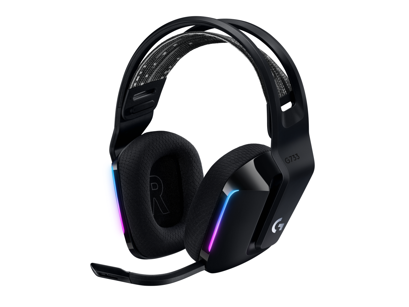 981-000864_default Logitech G733 BLACK | Wireless LIGHTSPEED | RGB Gaming Headset | Suspension Headband – New