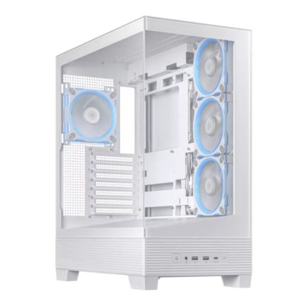ASUS A31 PLUS Mid Tower ATX Chassis | 4x ARGB 120mm Fans | Tempered Glass | 380mm GPU Support – New