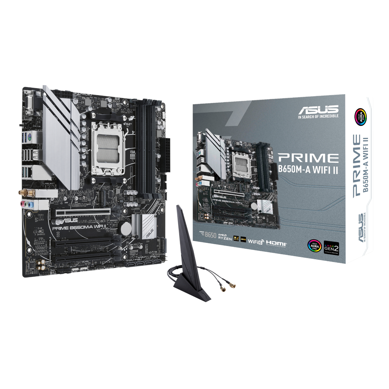 ASUS_PRIME-B650M-AWIFIII_wr_01a ASUS PRIME B650M-A WIFI II | AMD AM5 Socket | DDR5 Up to 7600+ MHz | Wi-Fi 6 & 2.5Gb LAN | Dual M.2 PCIe 5.0 – New
