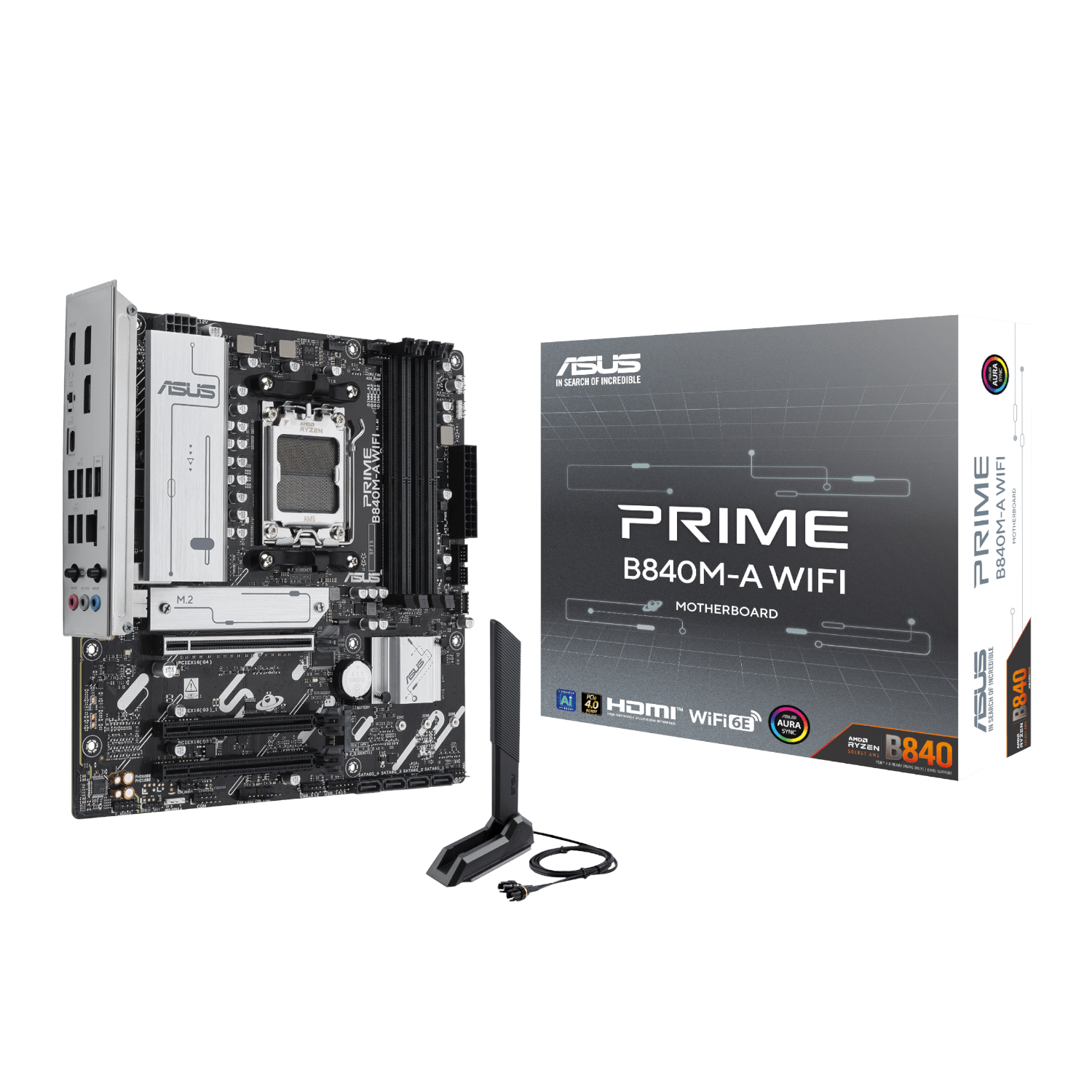 ASUS_PRIME-B840M-AWIFI_wr_01a ASUS PRIME B840M-A WIFI | AMD AM5 Socket | Wi-Fi 6E & 2.5Gb LAN | DDR5 Up to 256GB | 3x M.2 Slots – New