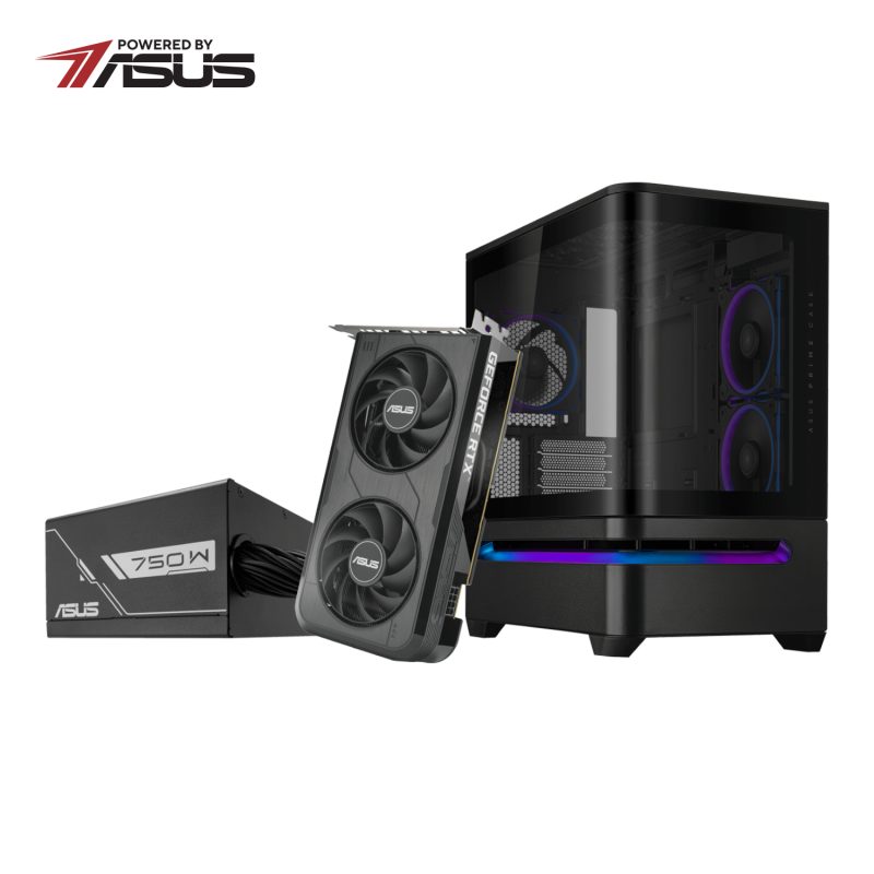 Asus UWM 1 Gaming Combo | AP202 ARGB Chassis | RTX 5050 8GB | PRIME 750W PSU – New
