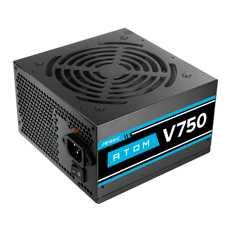 ATOM-V750_wr_01 Antec Atom V750 | 750W Output | 120mm Silent Fan | Non-Modular | CircuitShield Protection – New