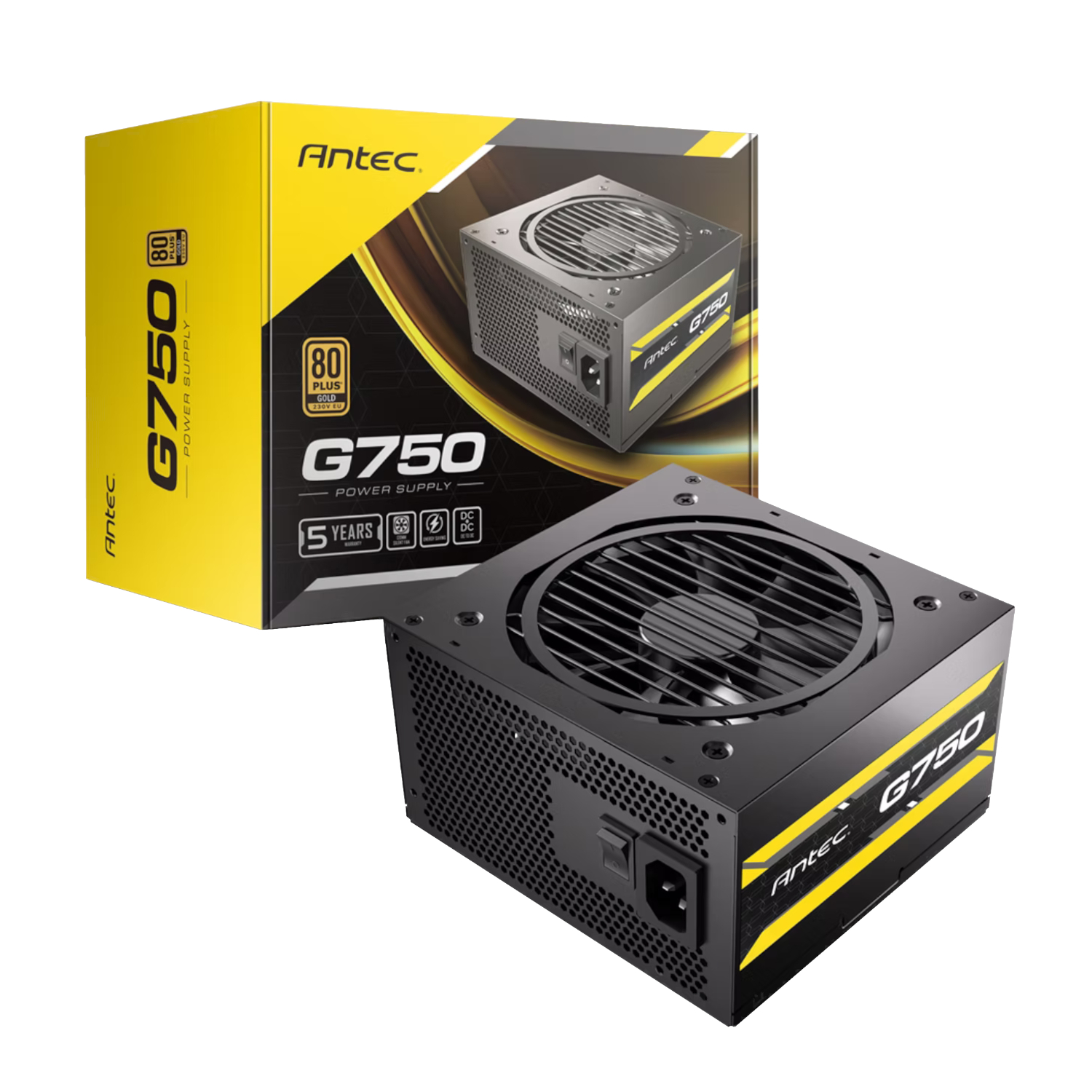 Antec_ATOM-G750_wr_01a Antec Atom G750 | 750W 80 PLUS Gold | Semi-Modular | 120mm Silent Fan | ATX 12V – New
