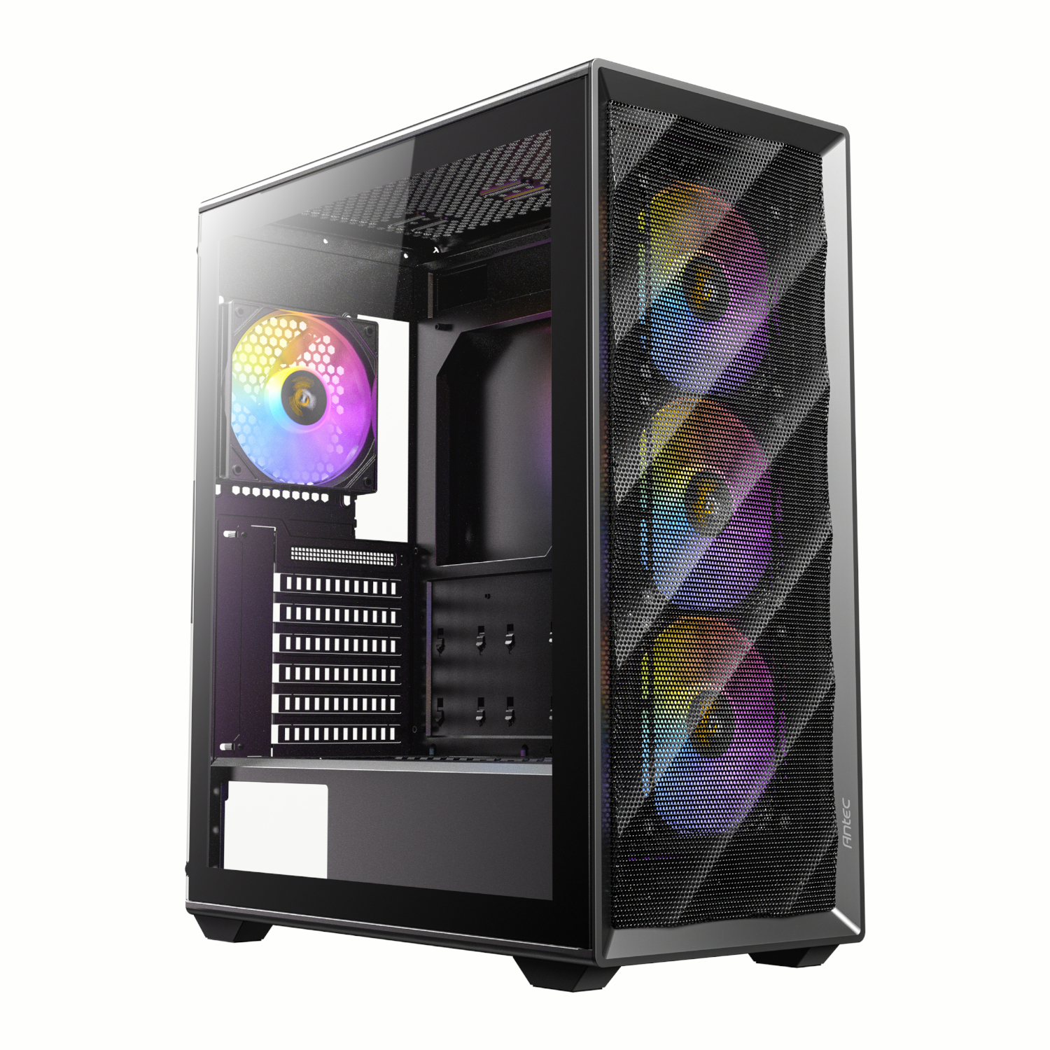 Antec_AX85-ARGB_wr_01a Antec AX85 ARGB | ATX Mid-Tower | 4x ARGB Fans | Tempered Glass Side Panel – New