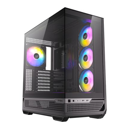 Antec C7 ARGB | E-ATX Mid Tower | 270° Panoramic Tempered Glass | 4 ARGB PWM Fans | 450mm GPU Support – New