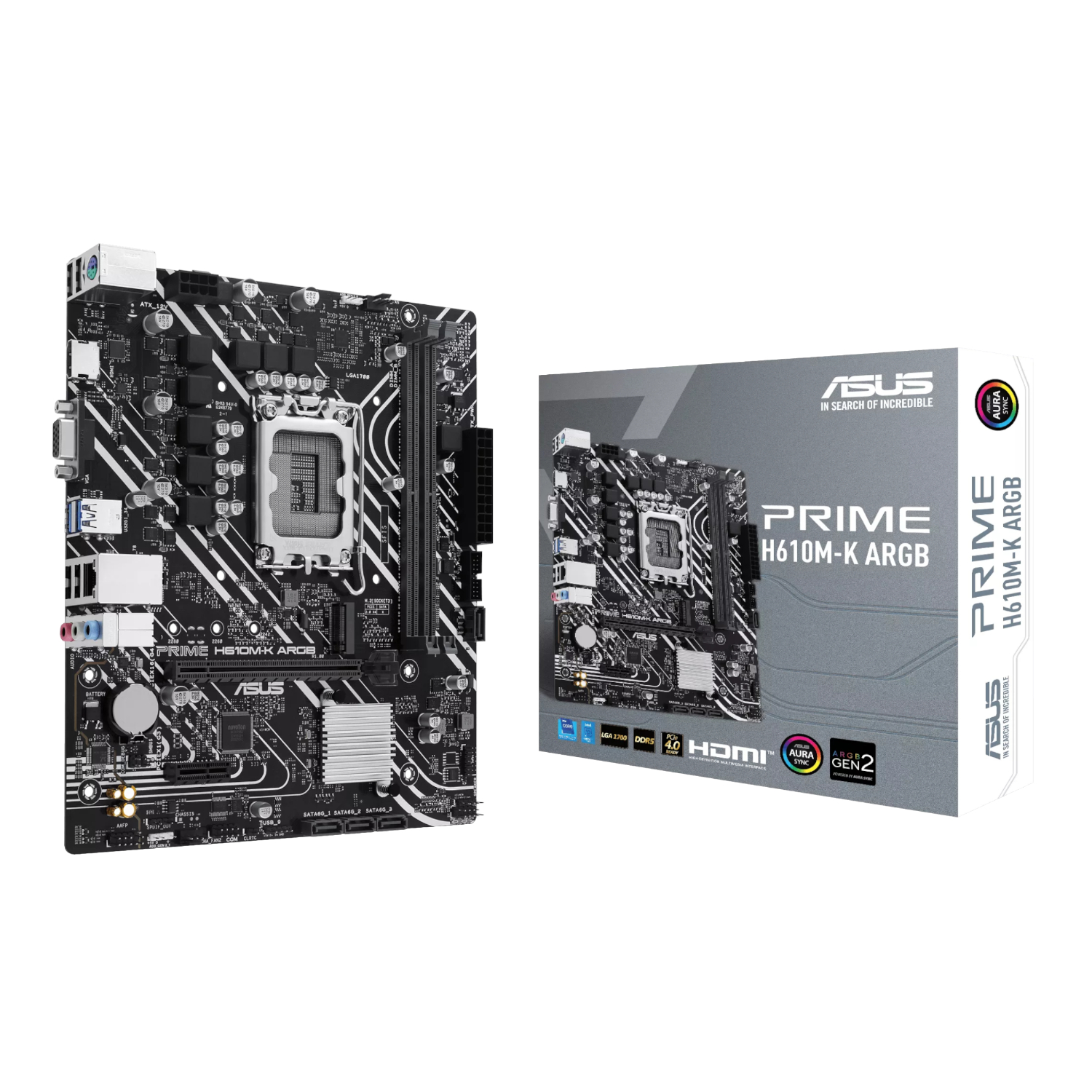 Asus_PRIME-H610M-K-ARGB_wr_01a ASUS PRIME H610M-K ARGB | Intel LGA1700 | DDR5 Support | PCIe 4.0 | Micro-ATX – New