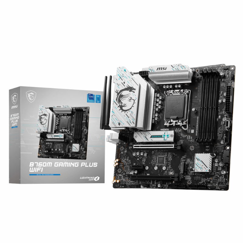 B760MGAMINGPLUSWIFI_wr_01 MSI B760M Gaming Plus WiFi | Intel LGA1700 | DDR5 6800+ MHz | PCIe 4.0 | Wi-Fi 6E – New