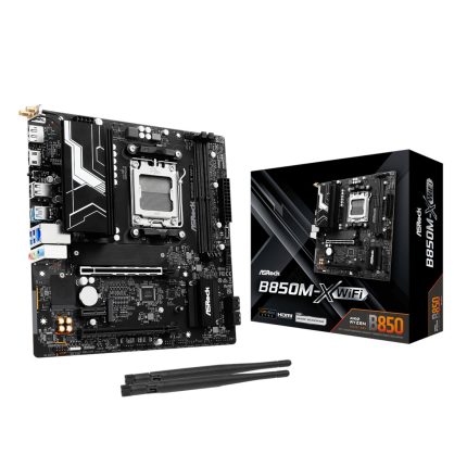 ASRock B850M-X WiFi | AMD AM5 Micro ATX | DDR5 8200+ MHz | PCIe 5.0 | Wi-Fi 6E – New