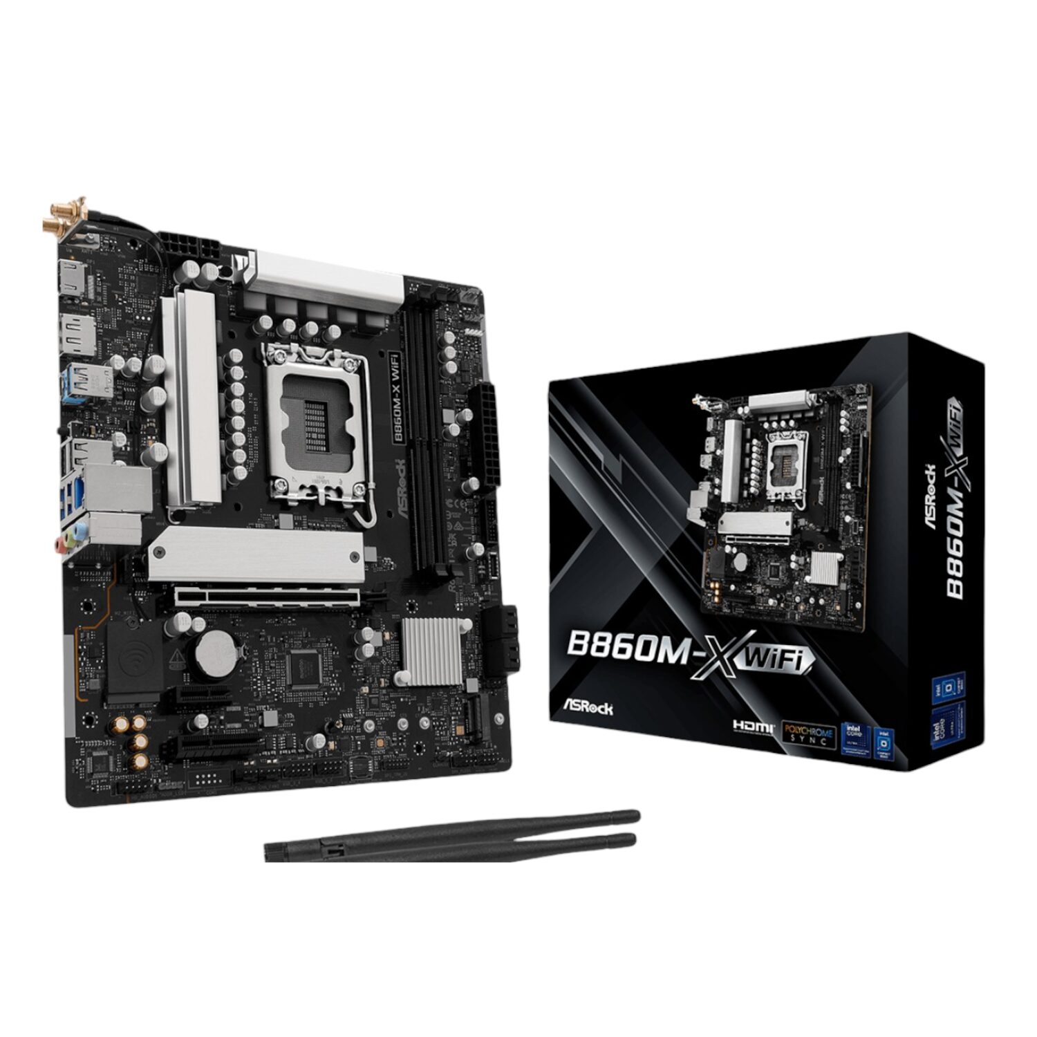 B860M-XWIFI-WR-01 ASRock B860M-X | Micro ATX | Intel LGA1851 | PCIe Gen5 M.2 | Wi-Fi 6E – New