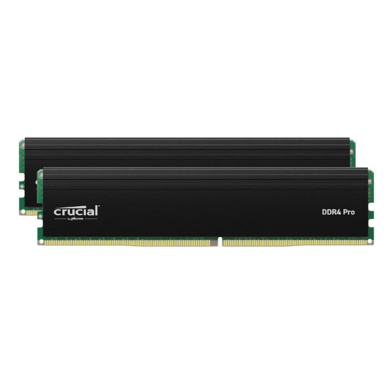 CP2K32G4DFRA32A_wr_01 Crucial Pro 64GB Kit | DDR4-3200MHz | 2x32GB UDIMM | CAS Latency 22 | 1.2V – New