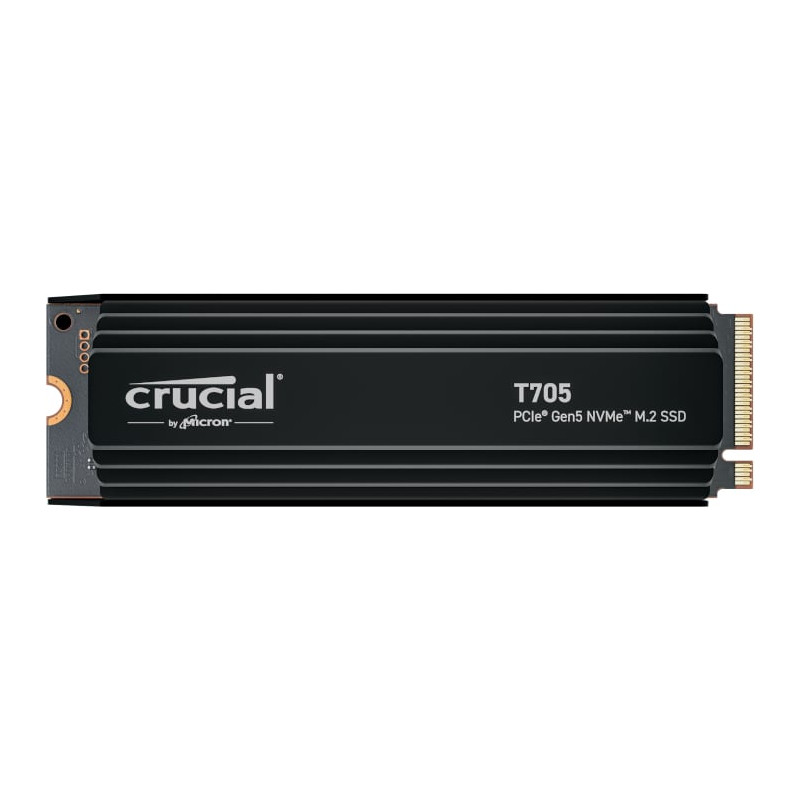CT4000T705SSD5 Crucial T705 | 4TB M.2 NVMe | PCIe Gen 5.0 | 14,100MB/s Read | Aluminium & Copper Heatsink – New