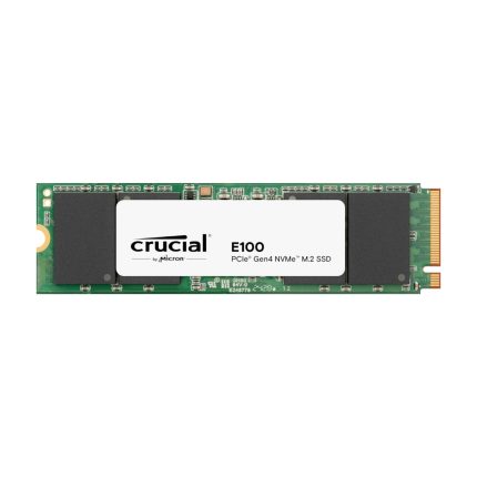 Crucial E100 | 480GB NVMe M.2 SSD | PCIe Gen4 x4 | 4,700 MB/s Read | M.2 2280 – New