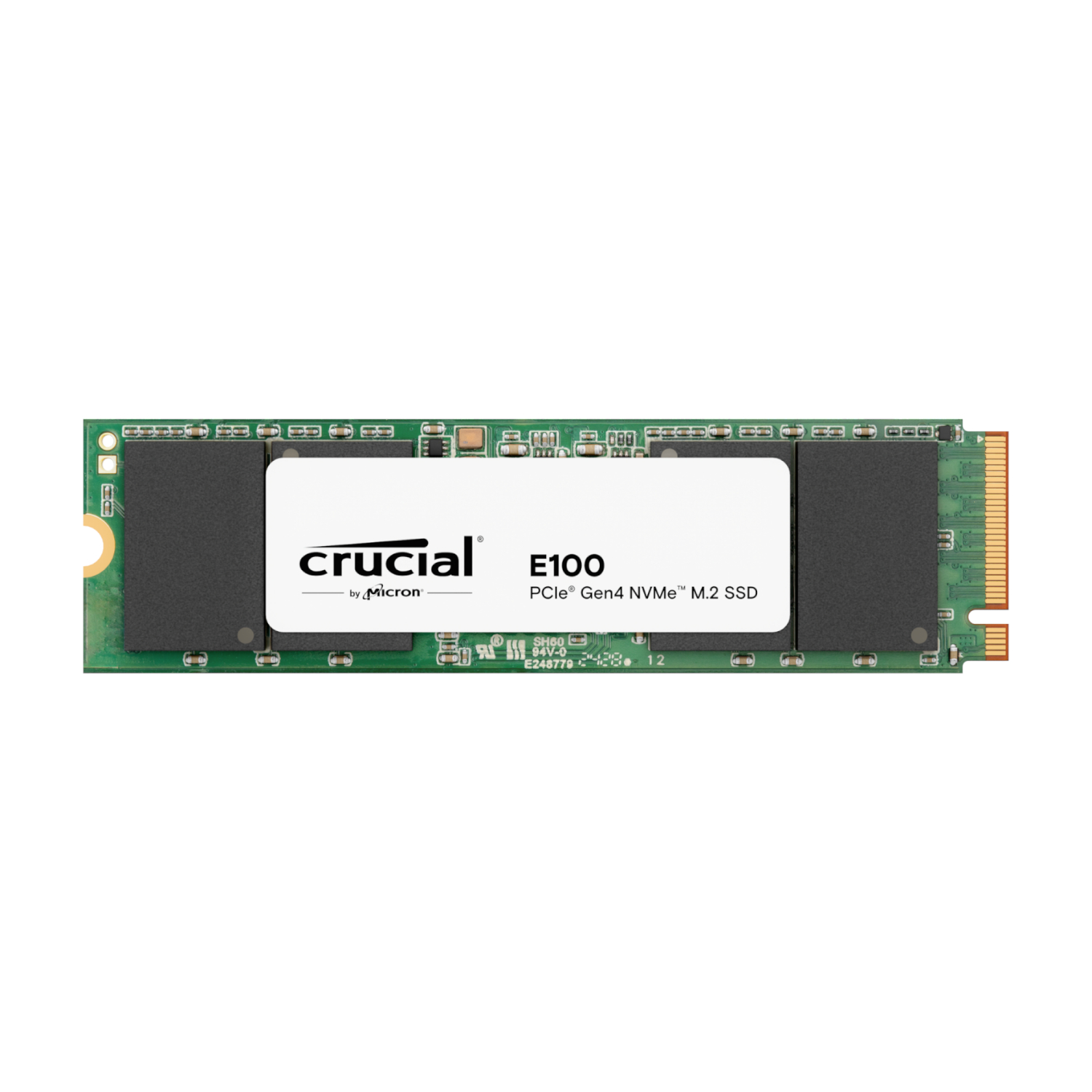CT480E100SSD8_wr_01-1 Crucial E100 | 480GB NVMe M.2 SSD | PCIe Gen4 x4 | 4,700 MB/s Read | M.2 2280 – New