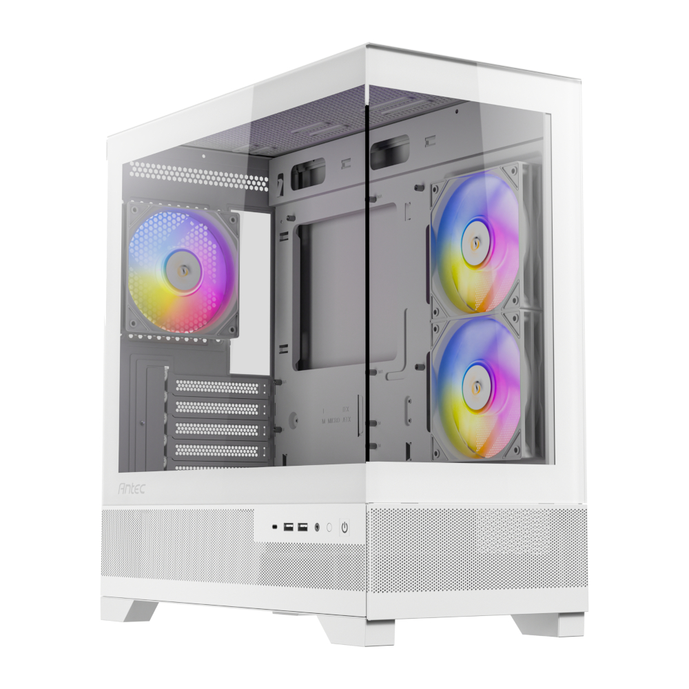 CX500M-W_wr_01 Antec CX500M | Micro-ATX & ITX | 270° Panoramic Glass | Type-C 3.2 Gen 2 | RGB Mini-Tower – New