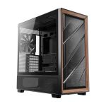 Antec FLUX ATX Wood Mid Tower | E-ATX Support | 5x PWM Fans | 408mm GPU Clearance | Tempered Glass – New