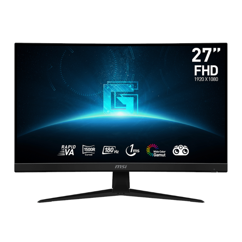 G27C4E3_wr_01 MSI G27C4 E3 | 27-inch FHD Curved | 180Hz Refresh Rate | 1ms Response Time | VA Panel – New