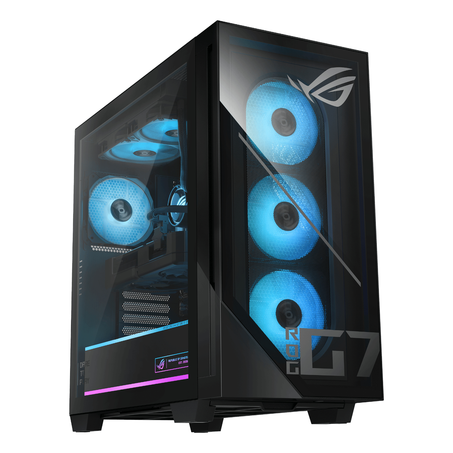 GM700TZ-R9800X185W_Asus-ROG-GM700-AMD-Ryzen-7-9800X3D-Windows-11-Gaming-PC_wr_01a ASUS ROG GM700 | AMD Ryzen 7 9800X3D | RX 9060 XT 16GB | 16GB DDR5 | 2TB SSD – New