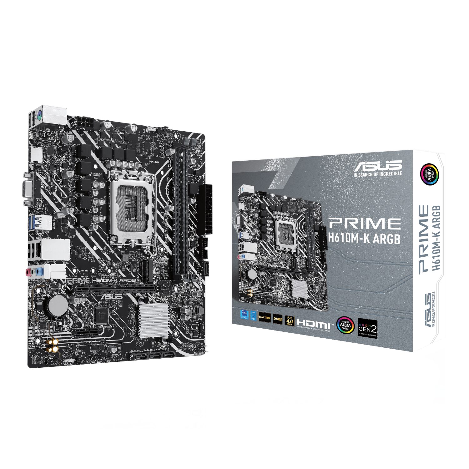 H610M-R-D5-WR-01 ASUS PRIME H610M-R DDR5 | LGA1700 Socket | Intel 12th-14th Gen | 64GB DDR5 | Micro-ATX – New