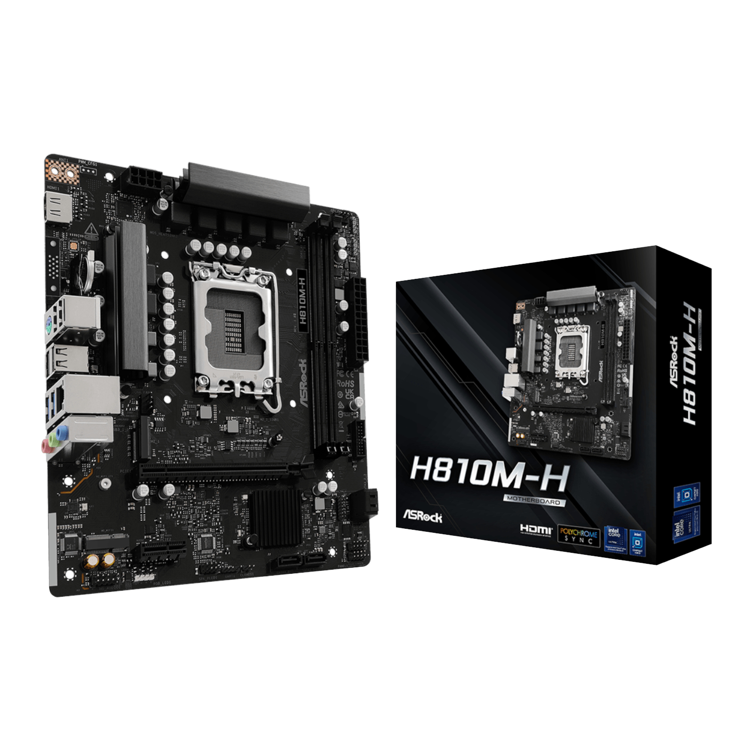H810M-H_ASRock-H810M-H-Intel-LGA1851-Micro-ATX-Motherboard-Black_wr_01a ASRock H810M-H | Intel LGA1851 | Micro ATX | 128GB DDR5 | PCIe Gen4 – New