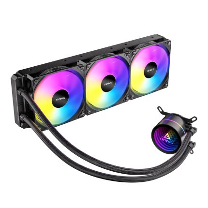 Antec Luna 360 ARGB | 360mm AIO Liquid Cooler | 3x 120mm PWM ARGB Fans | Intel & AMD Compatible | Infinity Mirror Pump Head – New
