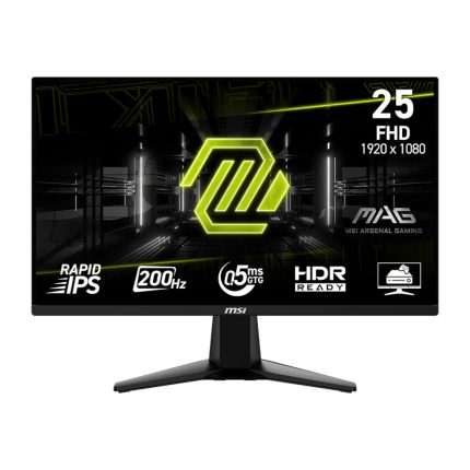 MSI MAG 255F E20 | 25-inch FHD | 200Hz Rapid IPS | 0.5ms Response | AMD FreeSync Premium – New