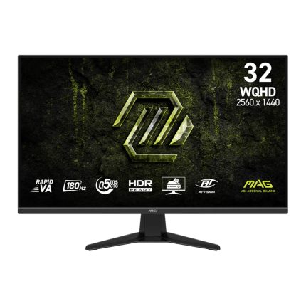 MSI MAG 325QF E18V | 32-inch WQHD 2560×1440 | 180Hz Rapid VA | 0.5ms Response | Adaptive-Sync – New