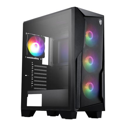 MSI MAG FORGE 130A Airflow | Mid-Tower ATX | Tempered Glass | 4x Auto-RGB Fans | 330mm GPU Support – New